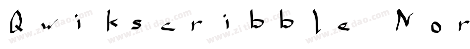 Qwikscribble Normal字体转换